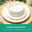 ROYALFORD 16 Piece Stoneware Dinnerware Set | Microwave, Dishwasher & Freezer Safe Durable Crockery Set | Includes Dinner & Dessert Plates Cereal Bowl & Mugs | Kitchen Dinner Set for 4 People-124362309