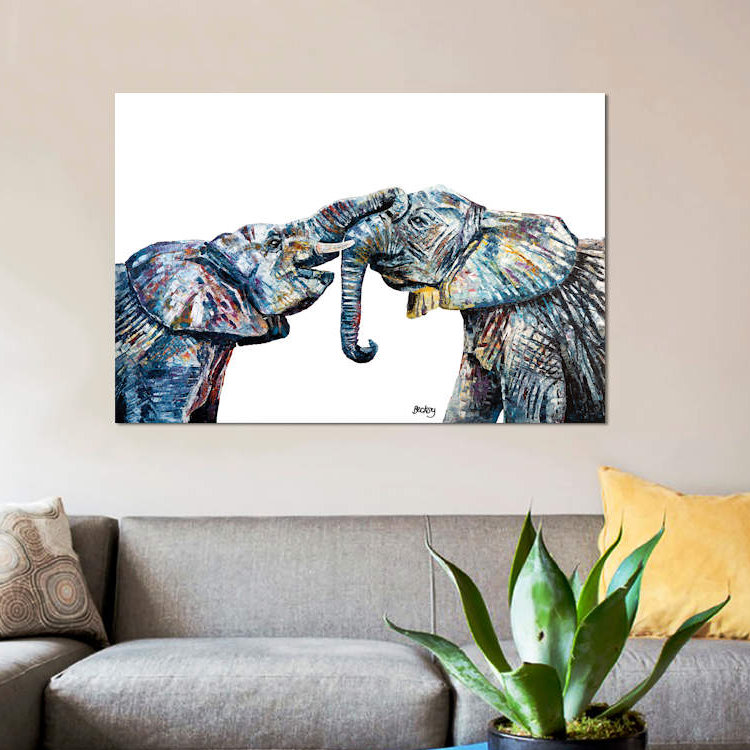 Bahati & Bashasha 1 Piece Wall Art on Canvas, 66.04 cm H x 45.72 cm W x 1.91 cm D, No Frame