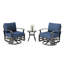Fauteuil oscillant d'extérieur en métal 28,5 po-1069417536