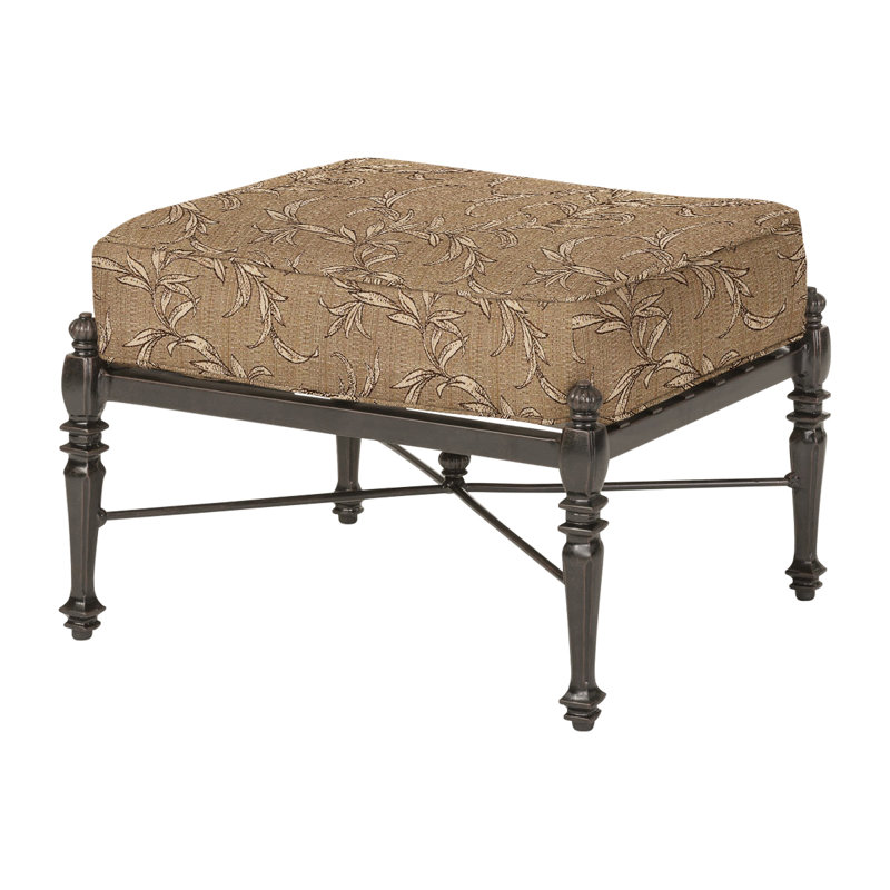 Grand Terrace Ottoman with Sunbrella Cushions, Desert Bronze, Bessemer