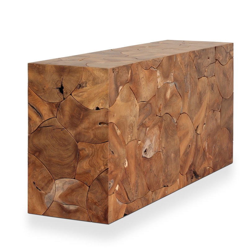 Tomlin Outdoor Teak Coffee Table, Teak Root