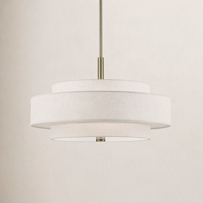 Arly 5 - Light Dimmable Drum Chandelier