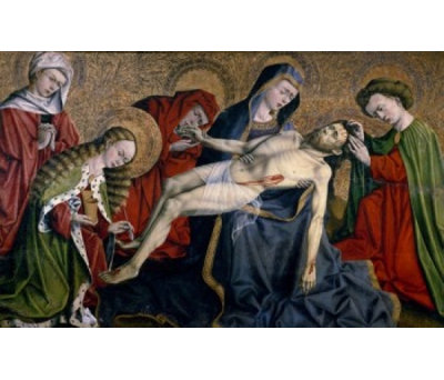 Posterazzi " The Pieta School Of Provence Circa 1450 France Paris Musee De Cluny " Painting Print