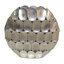 Métal Aluminium Vase moderne arrondi géométrique Design sculptural Pièce décorative contemporaine pour le salon Hall d'entrée Tablette de bureau-67074741-7387882