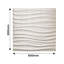 Britwall Nile Wave 3D Grid PU Leather Wall Panels – 60x60 cm, 10mm Thickness