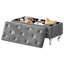 Banc de rangement avec repose-pieds 37,4 pouces, repose-pieds repose-pieds, banc de bout de lit, coffre de rangement, charge 330 lb, pour le salon, la chambre à coucher, le vestibule-416791937
