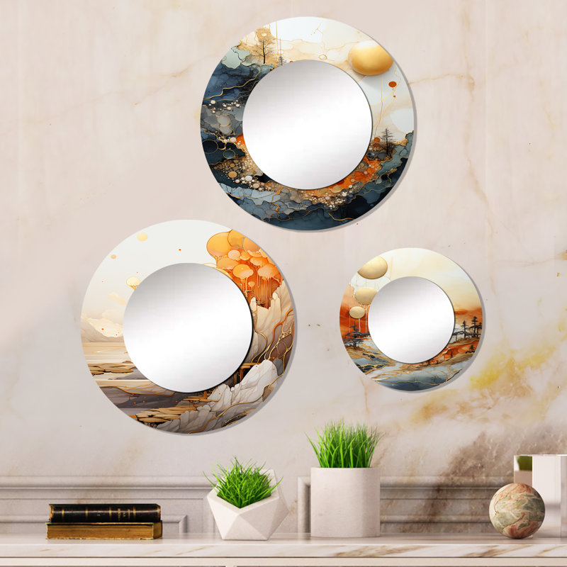 Terri Metal Round Mirror