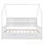 Lit double en bois avec lit gigogne et tablette-663246169