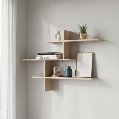 Floating 3 Tiers Wall Shelf
