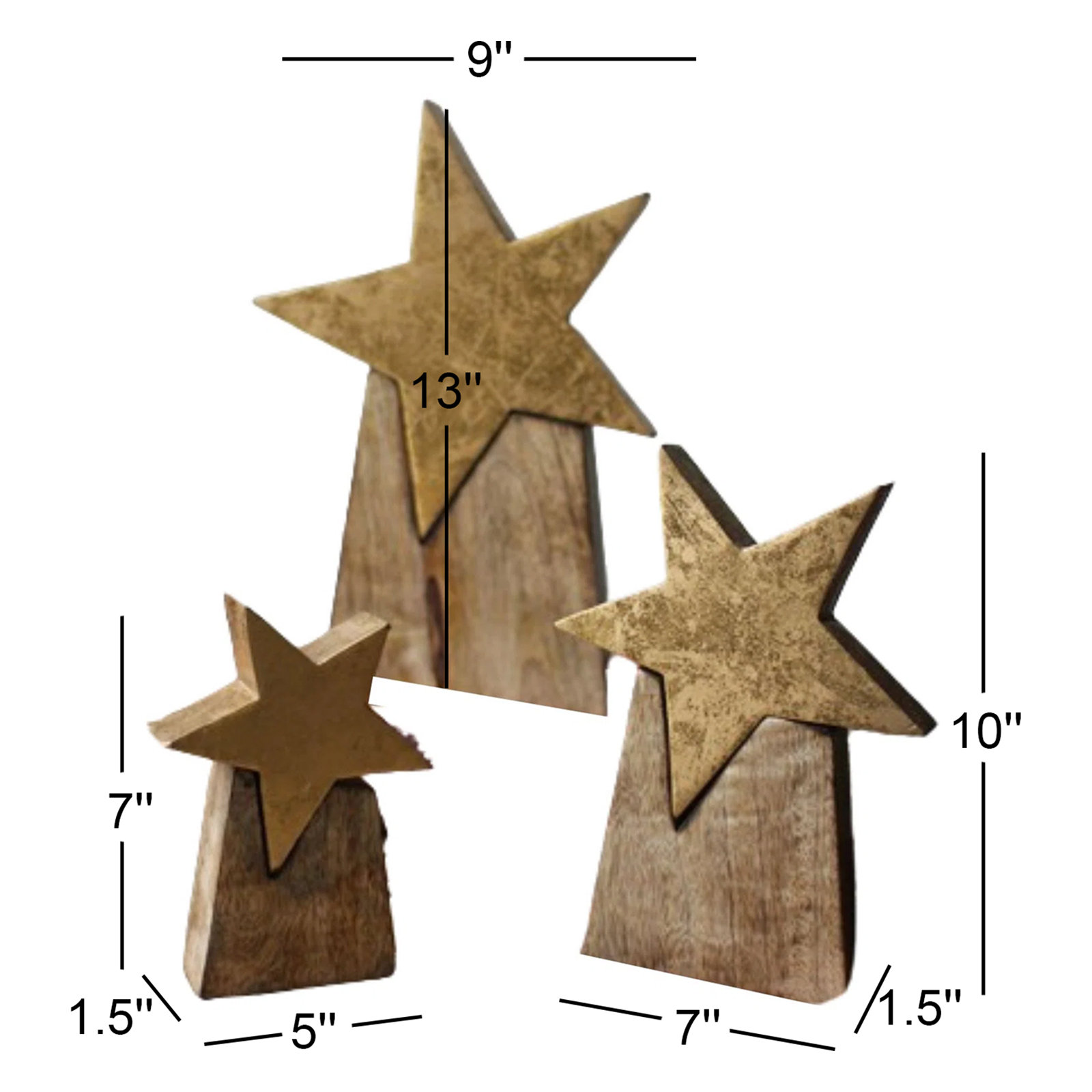 Wooden Star Figurine