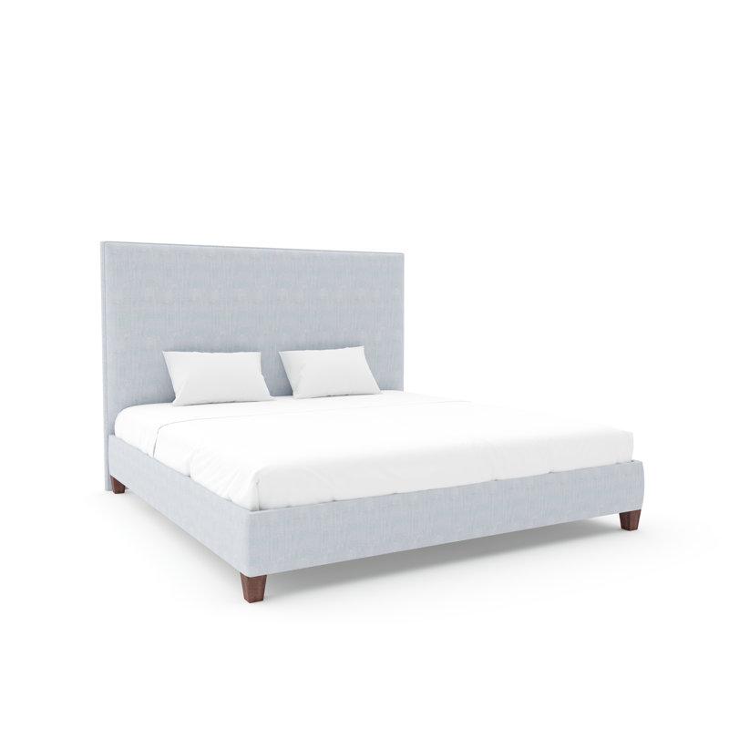 Lindley Custom Performance Fabric Bed With 9" Rails, Maestro Ultra Performance Cloud, Queen, Espresso