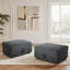 37.79cm Wide Rectangle No Pattern Footstool Ottoman with Storage-1329134876