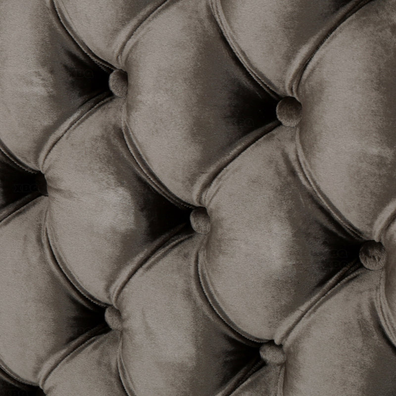 Tufted Upholstered Queen Size Bed Headboard In Modern Button Design, Adjustable Solid Wood Head Board, Solid Wood Head Board With Durable Metal Legs