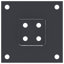 VidaXL Anthracite Powder Coated Steel Mounting Hardware