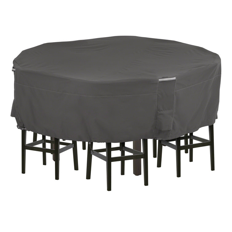 Round Water Resistant Patio Dining Set Cover with Lifetime Warranty