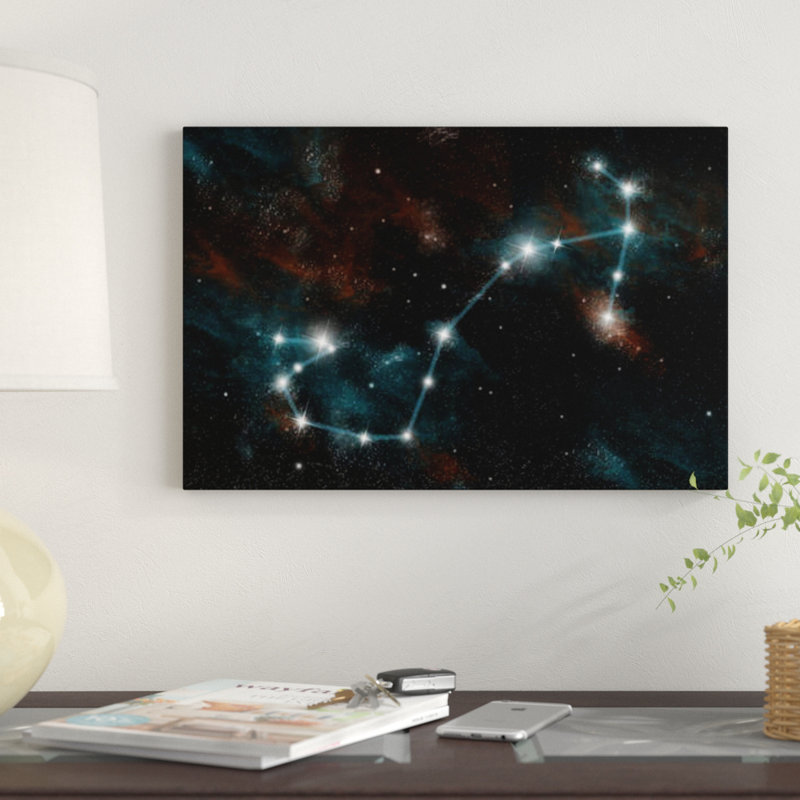 «The Constellation Scorpio The Scorpion» par Marc Ward, impression sur toile tendue, H 18 po x l 26 po x P 1,5 po