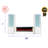 High-gloss White Entertainment Center/electric Fireplace With 4 Drawers, Rgb Led Lights, Bluetooth Speaker, Remote-no Assembly Needed-354272884