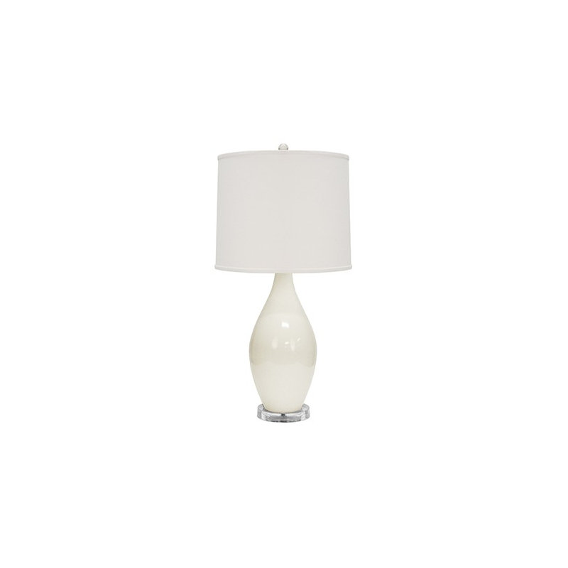 Ceramic Table Lamp, White