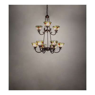 Tiffany Roman 9 - Light Chandelier