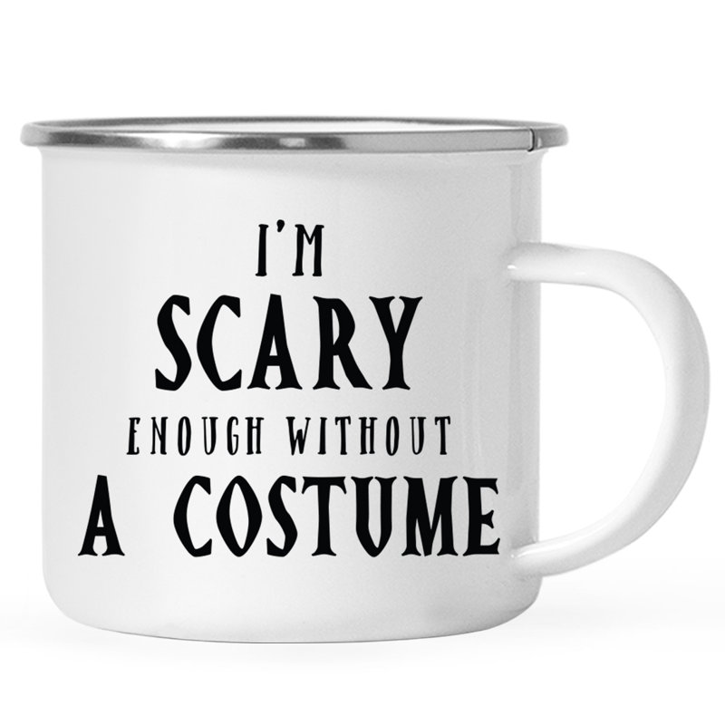 Hassain drôle d'Halloween 11 oz Tasses à thé en acier inoxydable