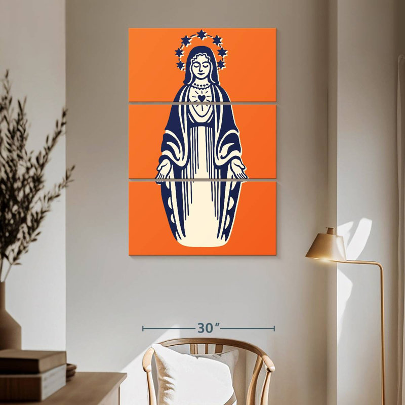 Leisha, Vierge Marie, H 65 po x l 42 po