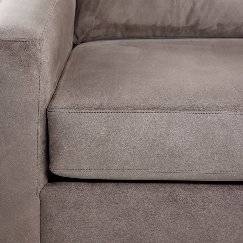 Canapé modulaire en L Alexius, beige (LHF), Orienté à gauche (vu de face), Polyester beige