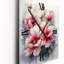 Horloge murale Jaquetta - Hibiscus floral-136368801