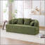 Canapé-lit 2 en 1 pliable, canapé-lit convertible pliable sans os de 70 pouces, 4 coussins pour le salon, vert-129158332
