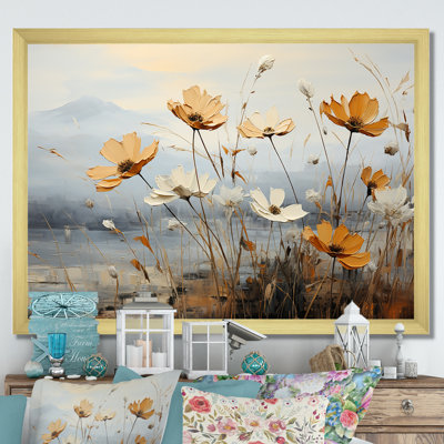Golden Meadows Of Flowers Fields III sur toile