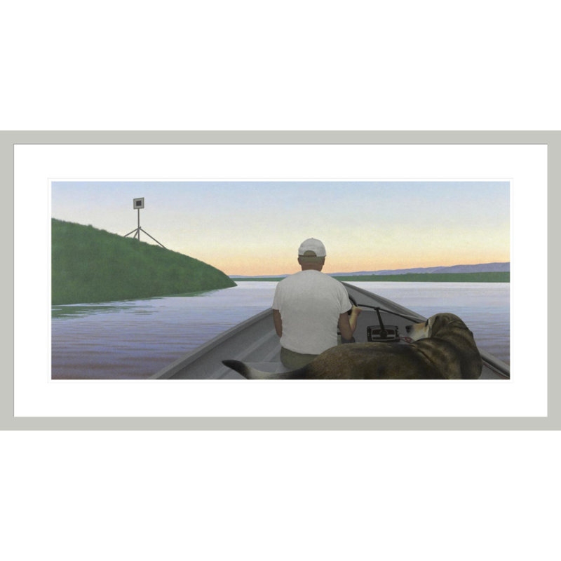 «On a River» par Alex Colville - Impression Giclée sur cadre, H 22,2 po x l 41,5 po