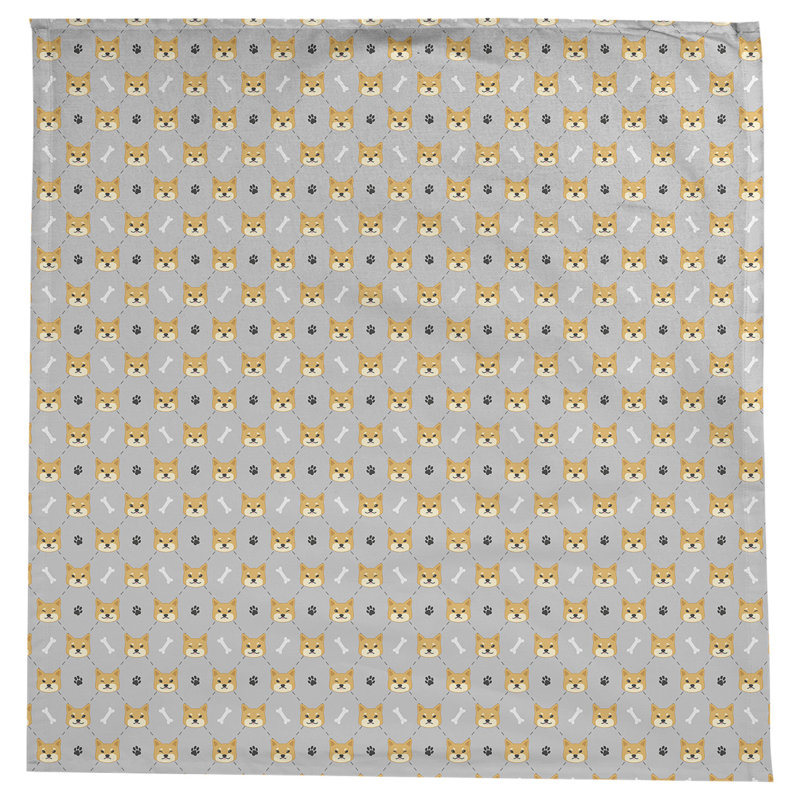 Avicia Shiba Inu Tablecloth, Grey