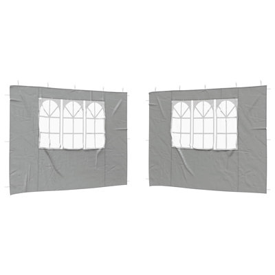 vidaXL 2x Party Tent Sidewall Outdoor Garden Canopy with Window Multi Colours
