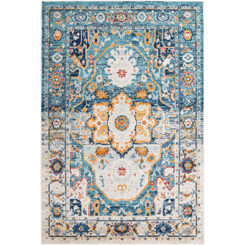 Hageman Oriental Indoor Rug, Rectangle 5'3" x 8'
