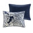7 Piece Cotton Printed Comforter Set Indigo Cal King-117508854