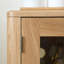 Petite armoire d'appoint moderne en verre