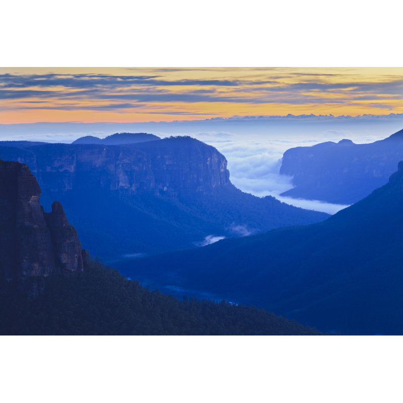 BM Govett Leap Rise Double by Zetter - Wrapped Canvas Print, 30cm H x 46cm W