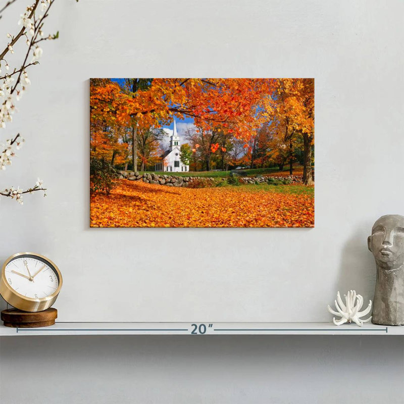 Couleurs d'automne du New Hampshire, H 8 po x l 12 po