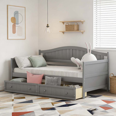 Wooden Daybed Sofa Bed for Bedroom Living Room