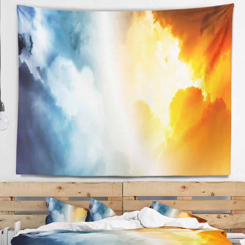 Spacescape space tapestry sunset, H 50 po x l 60 po