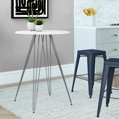 Lowrie Round Metal Base Dining Table