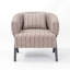 Chaise avec accoudoirs en tissu d'ameublement Mid-Century-1184716945-1184716944