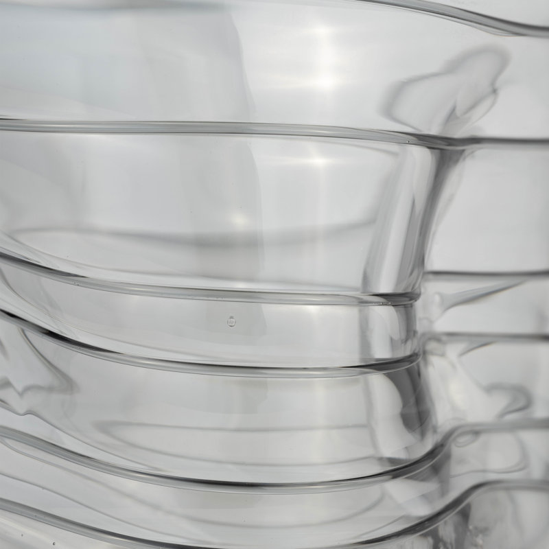 Flutur Handmade Glass Table Vase, 8" H x 6" W x 8" D
