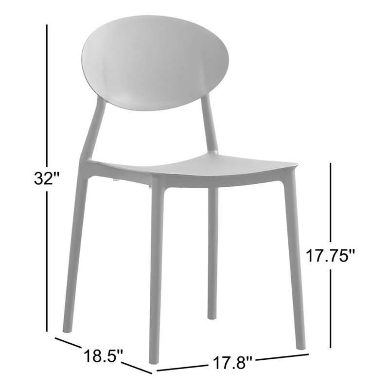 Chaise de patio Aldric, Noir