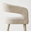 Hennigan Textured Fabric Dining Armchairs-1587192332