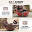 Fauteuil inclinable pivotant à 360 ° avec 8 points de vibration et chaleur lombaire