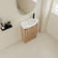 Meuble-lavabo autoportant de 23 po avec lavabo et portes à fermeture douce-829558590