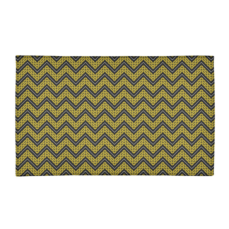 Chenille Chevron Indoor Rug, Rectangle 5' x 7'