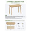 Bureaux naturels de 40 x 20 po Boho - petit bureau d'écriture avec tiroirs, coiffeuse de maquillage simple, bureau d'ordinateur, bureau en bois massif pour la chambre à coucher, le salon et le bureau