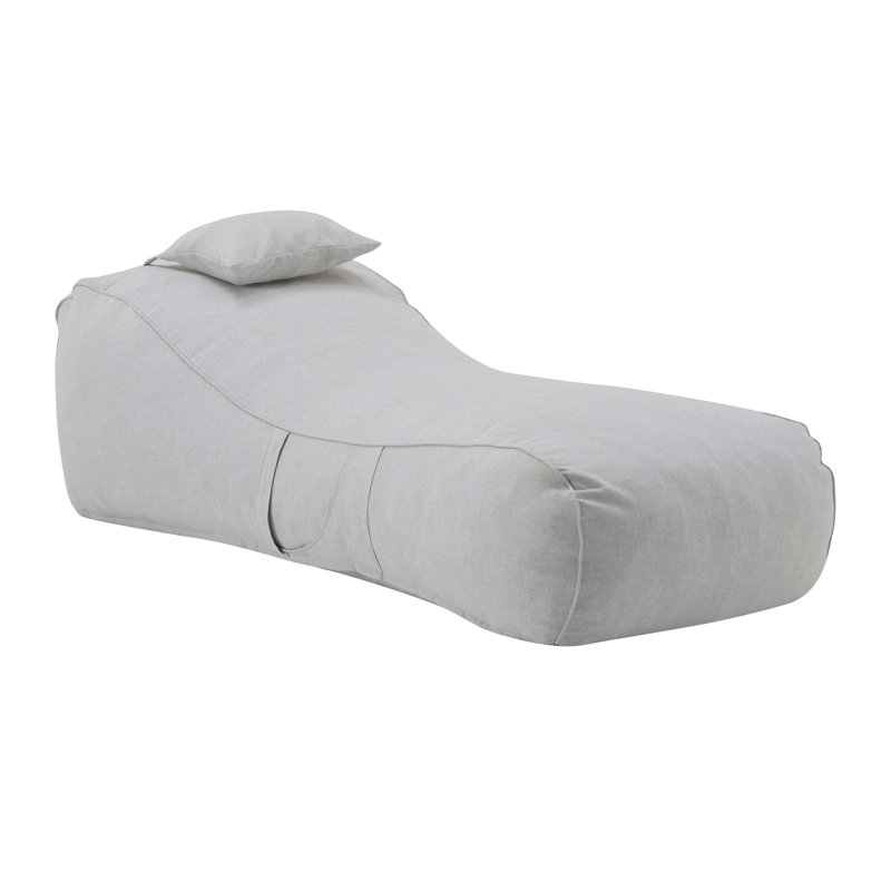 Fauteuil à billes d'extérieur, Tissu blanc