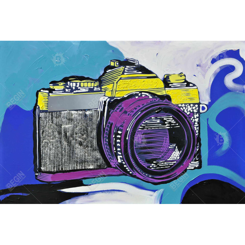 Retro Camera Canvas | Vintage Home Decor | Hobbies Bedroom